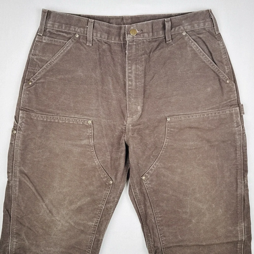 Carhartt B136 DKB Double Knee Carpenter Work Pants Chocolate Brown 36x36